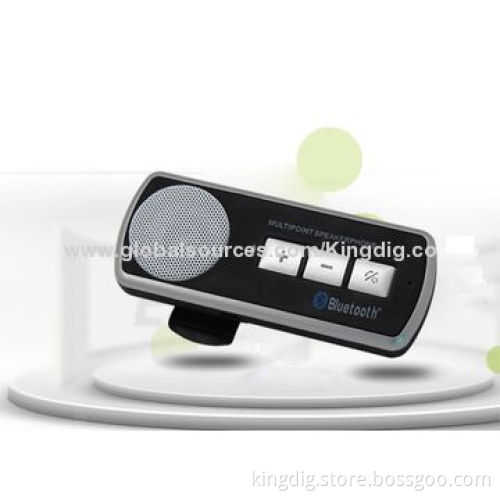 Bluetooth Car Kit with Voice Reminder Power-on/Off by NFC (Optional), Up to 15-hour Talk Time